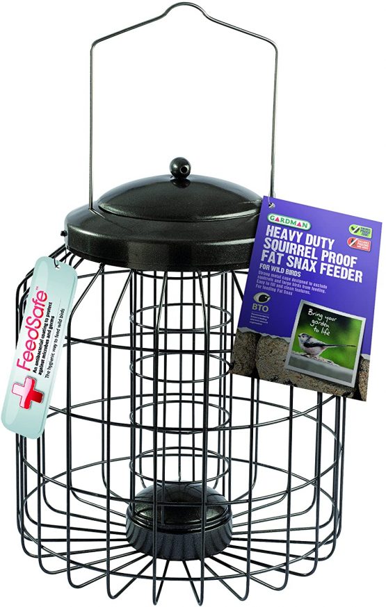 Gardman Heavy Duty Squirrel Proof Fat Snax Bird Feeder, Natural, A01822