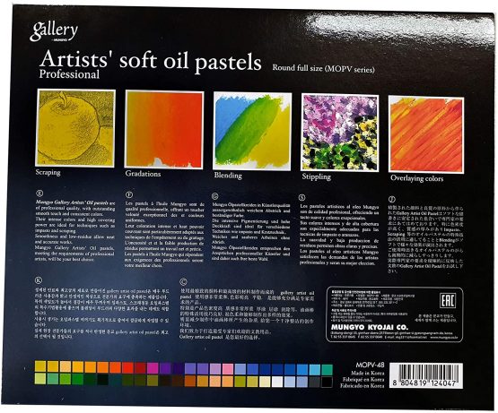 Mungyo Gallery Soft Oil Pastels Set of 48 - Assorted Colors - Image 3