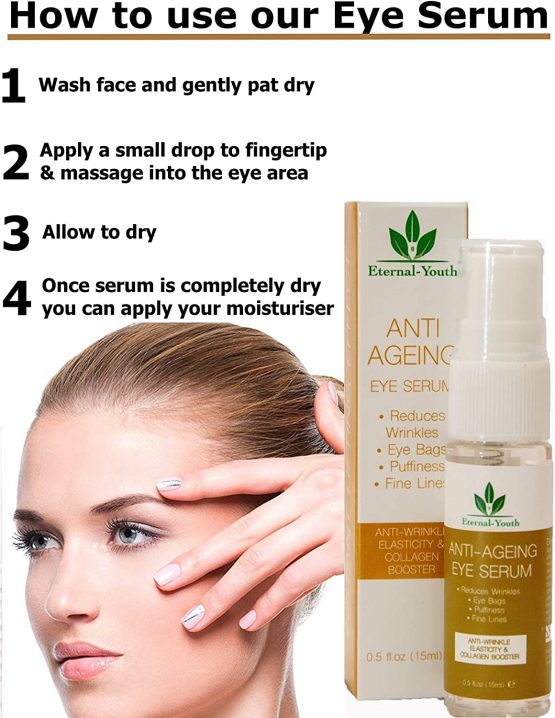 Eye Serum for lines & wrinkles & dark circles and puffiness anti ageing