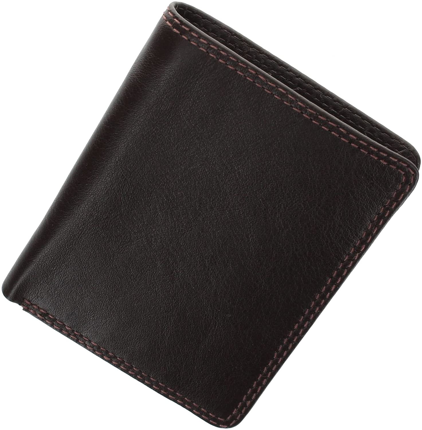 VISCONTI Heritage Collection Harley Compact Bi-Fold Leather Wallet RFID Blocking HT6 Chocolate - Image 4