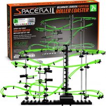 CKB LTD SpaceRail Perpetual Rollercoaster Glow in The Dark Level 2 - Marble Roller Coaster Run DIY Track Build Kit Space Rail Track Run Construction Gadget