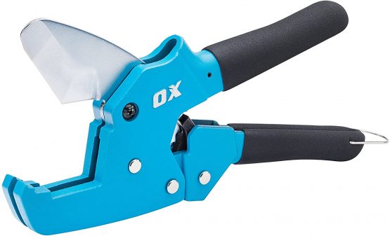 OX Tools OX-P449542 Pro PVC Pipe 16 Cutter - Stainless Steel Pipe Cutter – Plastic Pipe Cutter - Blue – 42mm