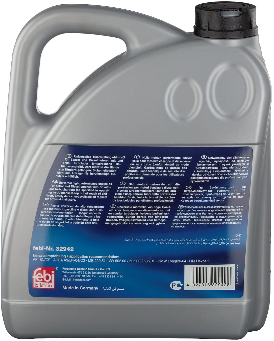 febi bilstein 32942 Engine Oil SAE 5W-30 Longlife, pack of one - Image 3