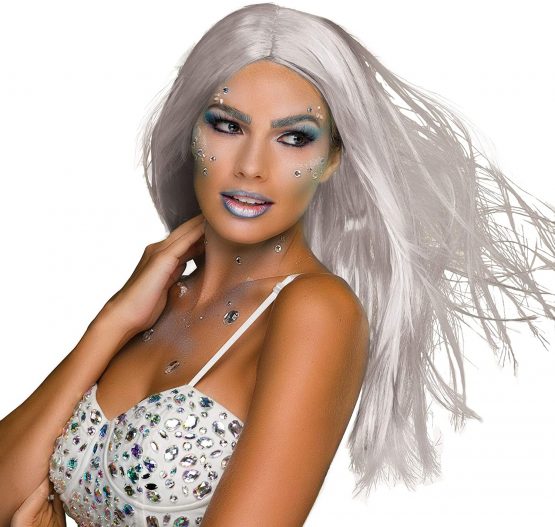 Bristol Novelty BW099 Long 18" Wig Grey, One Size