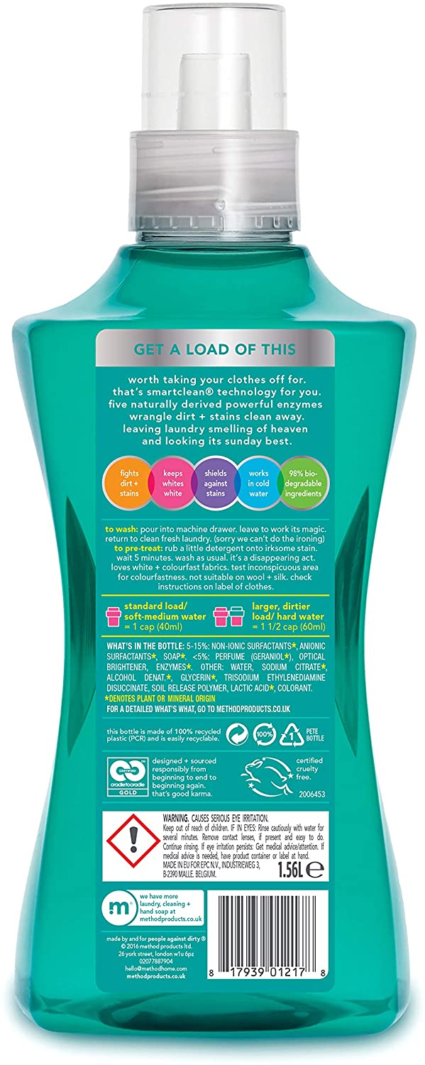 Method Concentrated Laundry Detergent, Orchard Fruit, 39 Washes, 1.56 L (39 washes) - Image 2