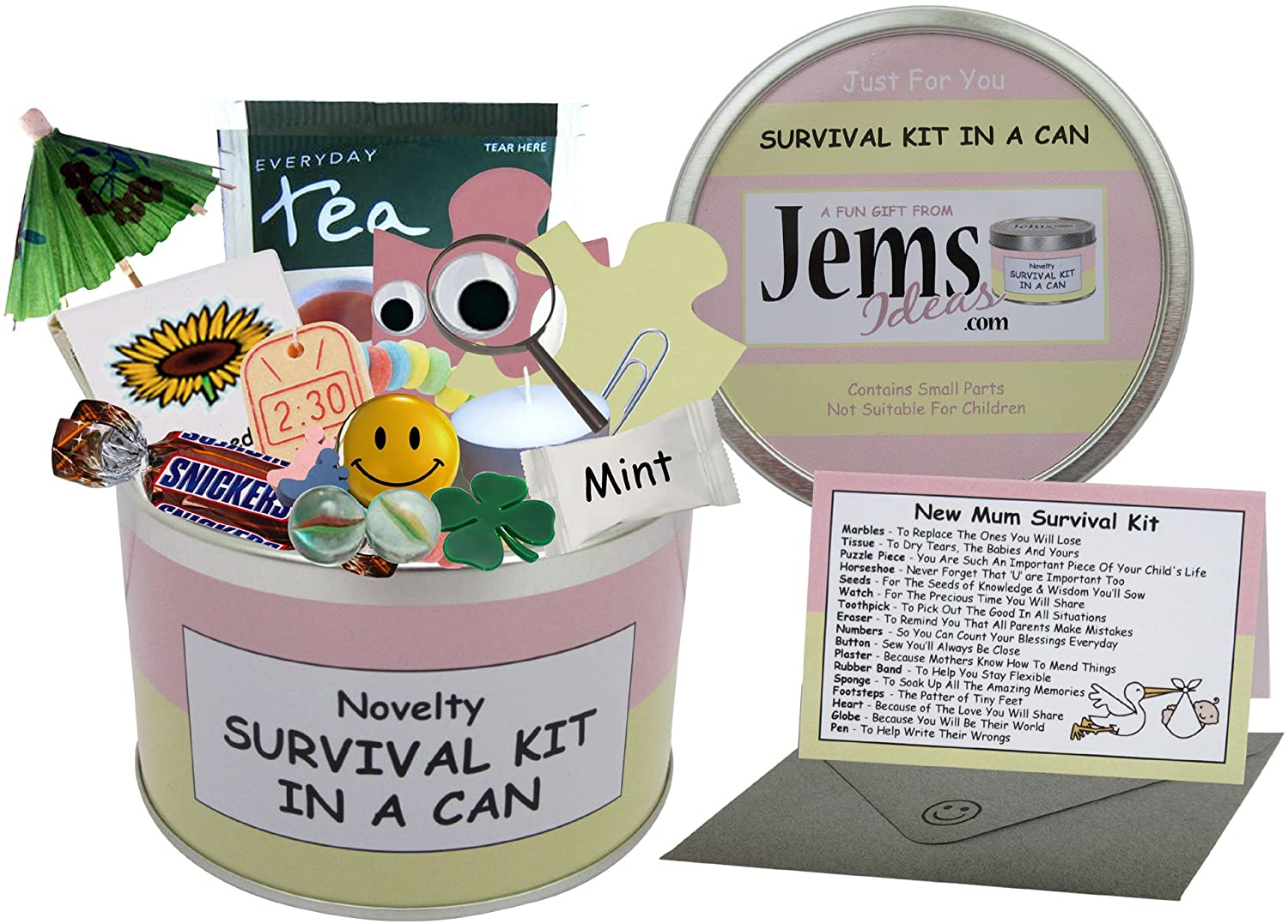 Mummy To Be Survival Kit in a Can, Funny New Mum Gift, Novelty Gift Set for Expecting Mothers