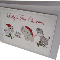 White Cotton Cards Value Range Baby's First Christmas Toys Design Christmas Tiny Value Album (Silver), TVXST