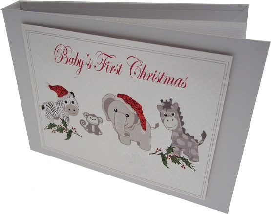 White Cotton Cards Value Range Baby's First Christmas Toys Design Christmas Tiny Value Album (Silver), TVXST