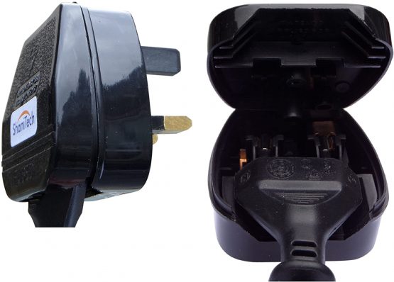 ShaniTech Europe Euro 2 Pin to UK 3 Pin Converter Plug Adapter - Not designed for 15.88mm plugs