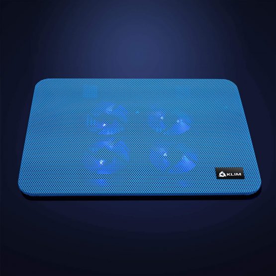 KLIM Serenity + Laptop Cooling Stand for Laptop + 11 to 15.6 inches + Perfect for Small and Medium Laptops + Stable And Sturdy Metal Grid + Silent Laptop Cooling Pad + NEW 2021 (Blue) - Image 3