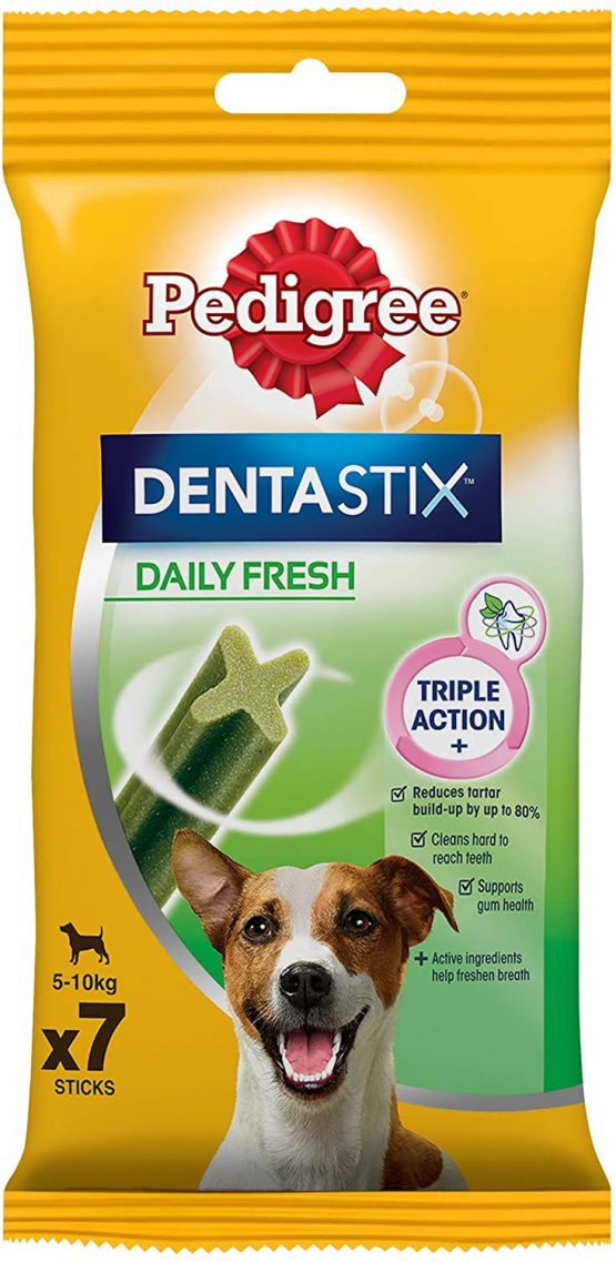 Pedigree Dentastix - Fresh Daily Dental Chews Small Dog, 70 Sticks - 10 x 110 g