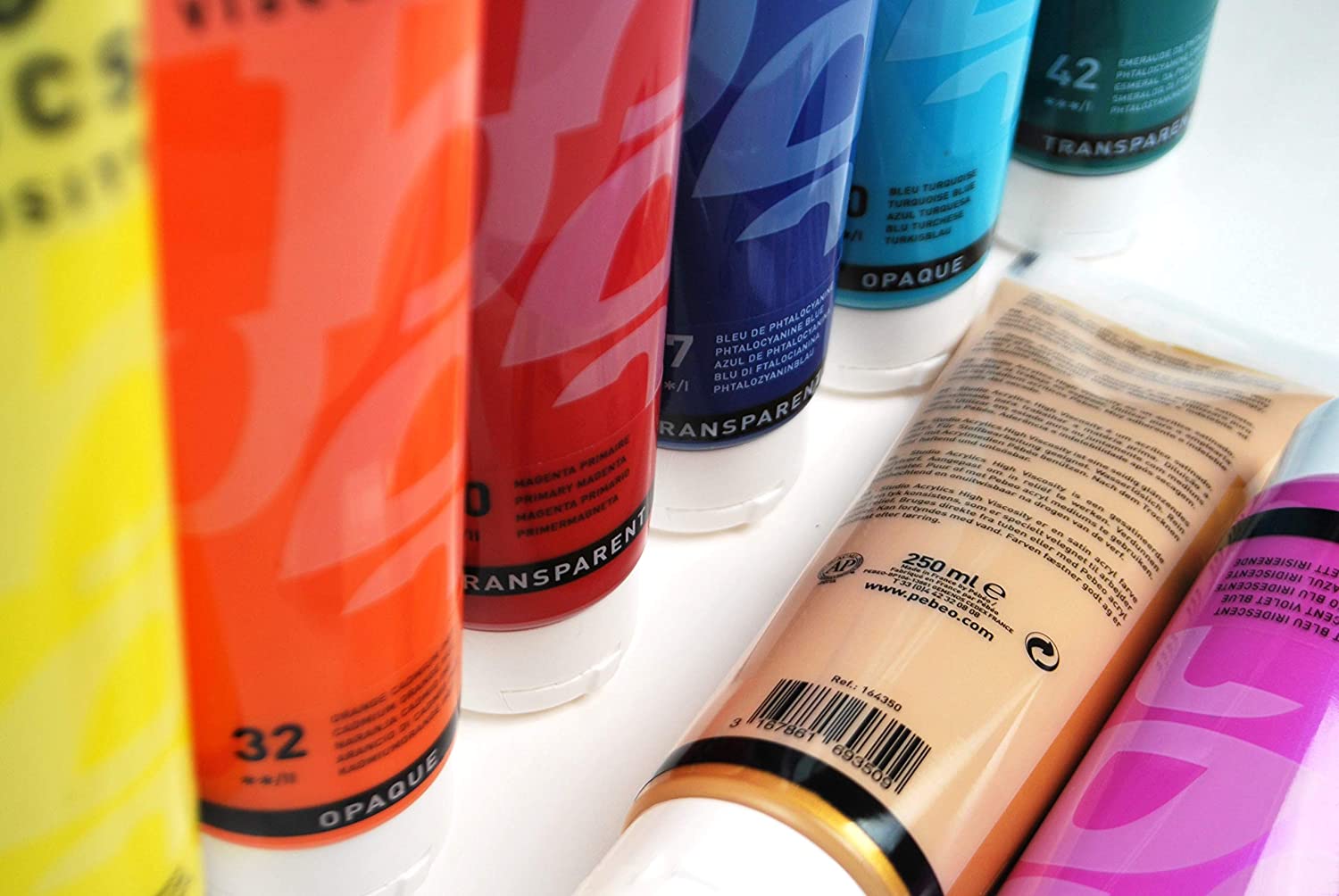 Pébéo - Studio Acrylics Fine Acrylic - Acrylic Paint - Yellow Acrylic - Naples Yellow Hue, 250 ml, 250 ml (Pack of 1) - Image 2