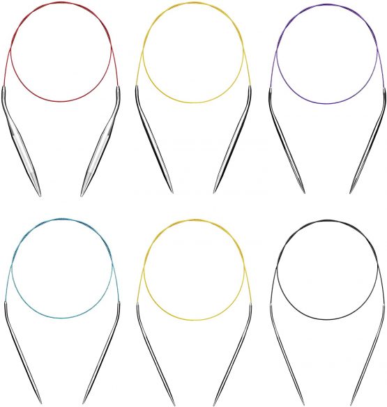 40 inch (100 cm) Circular Knitting Needles Set 2mm 3.5mm 4mm 5mm 6mm 9mm