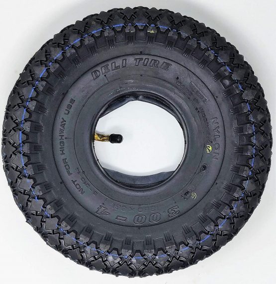 BITS4REASONS Deli S-310 Diamond Pattern tyres with inner tube for sack barrows, trolleys, scooters, wheelbarrows etc SE 3.00-4 52A4 (4PR) Set DIN 7777 90/90 S-310 - Image 2