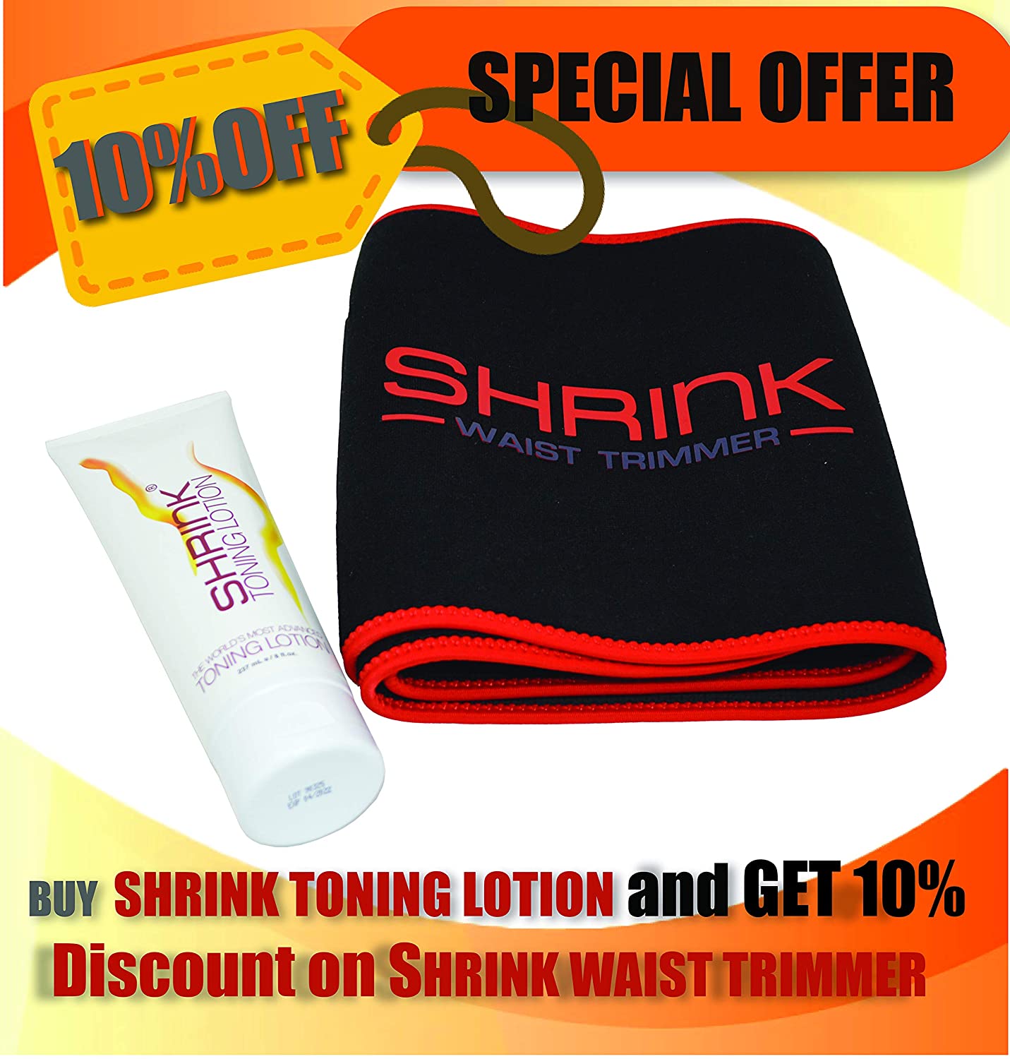 Shrink Toning Lotion, Heat Activated Cellulite Cream and Firming Body Lotion for Loose Skin for Stomach Tummy - Image 2