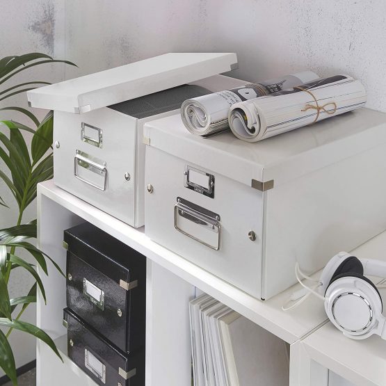 Leitz DVD Storage Box, White, Click and Store Range, 60420001 - Image 2