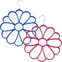 Pretty Flower Scarf Holder organiser with hanger - Overall Size 30cm