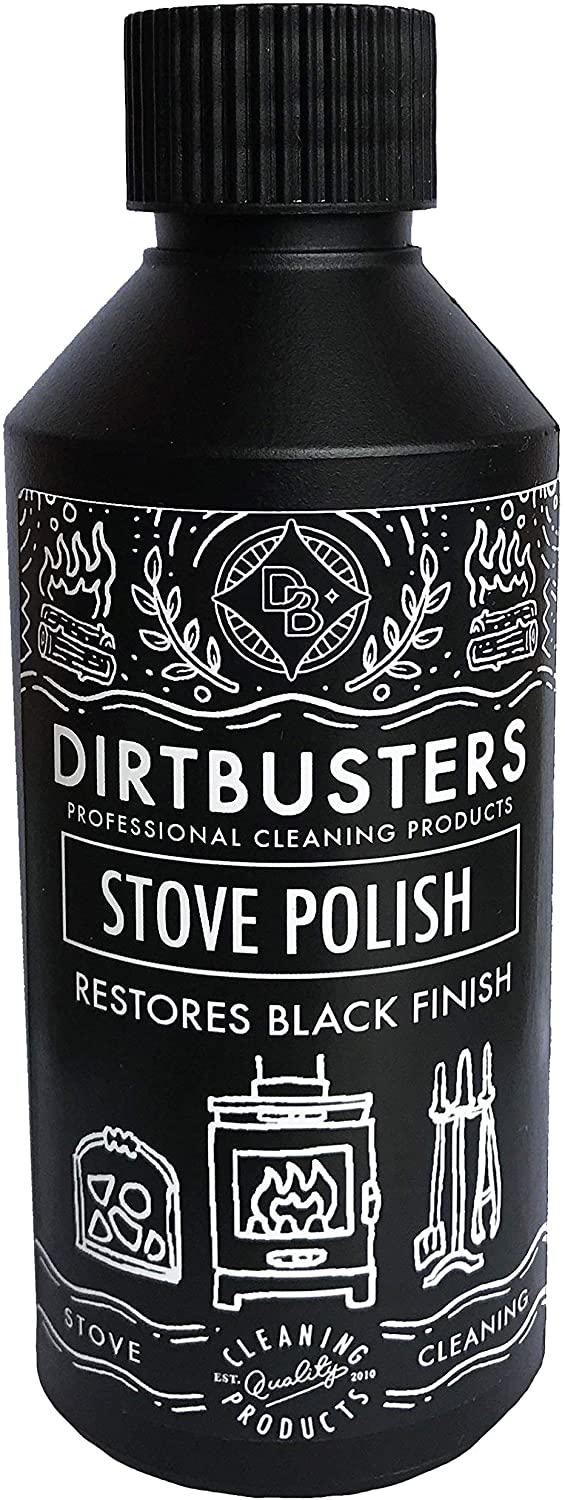 Dirtbusters Black Stove and Grate Polish 250ml for Wood Burning stoves