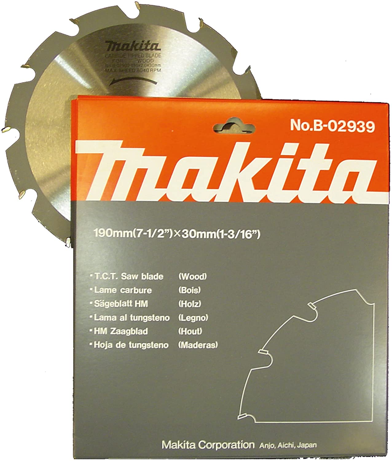 Makita HS7601J/2 240V 190mm Circular Saw Supplied in a Makpac Case, Blue - Image 4