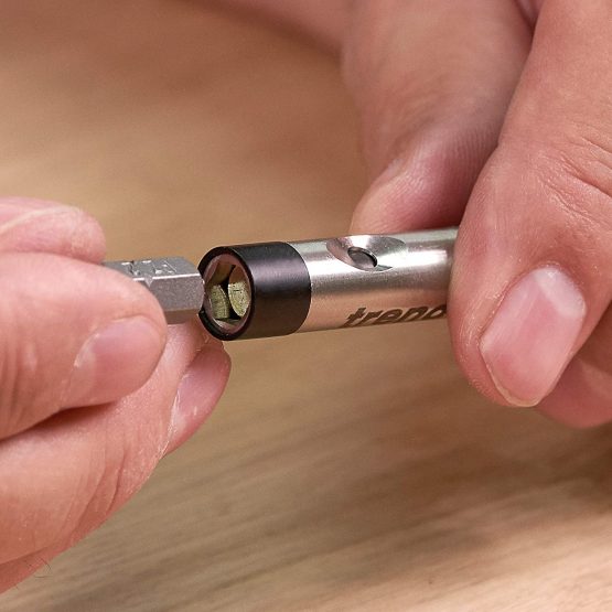 Trend SNAP/BH/OT 66mm Long 10.3mm Diameter One Touch Retention Magnetic Holder for 25mm Insert bits, Black - Image 3