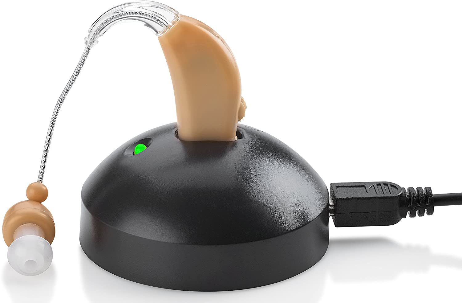 MEDca Rechargeable Digital Hearing Amplifier, Rechargeable Behind the Ear Personal Hearing Enhancement Sound Amplifier Pair
