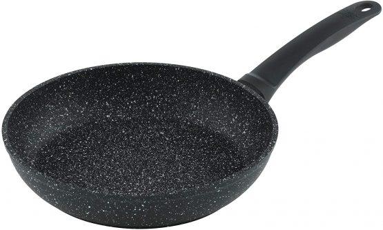 Kuhn Rikon Easy Induction Marble Non-Stick Frying Pan, 28 cm, Black