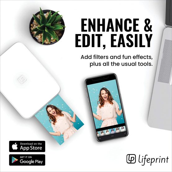 Lifeprint 3x4.5 Portable Photo and Video Printer for iOS and Android devices. Make Your Photos Come to Life w/Augmented Reality - White - Image 3