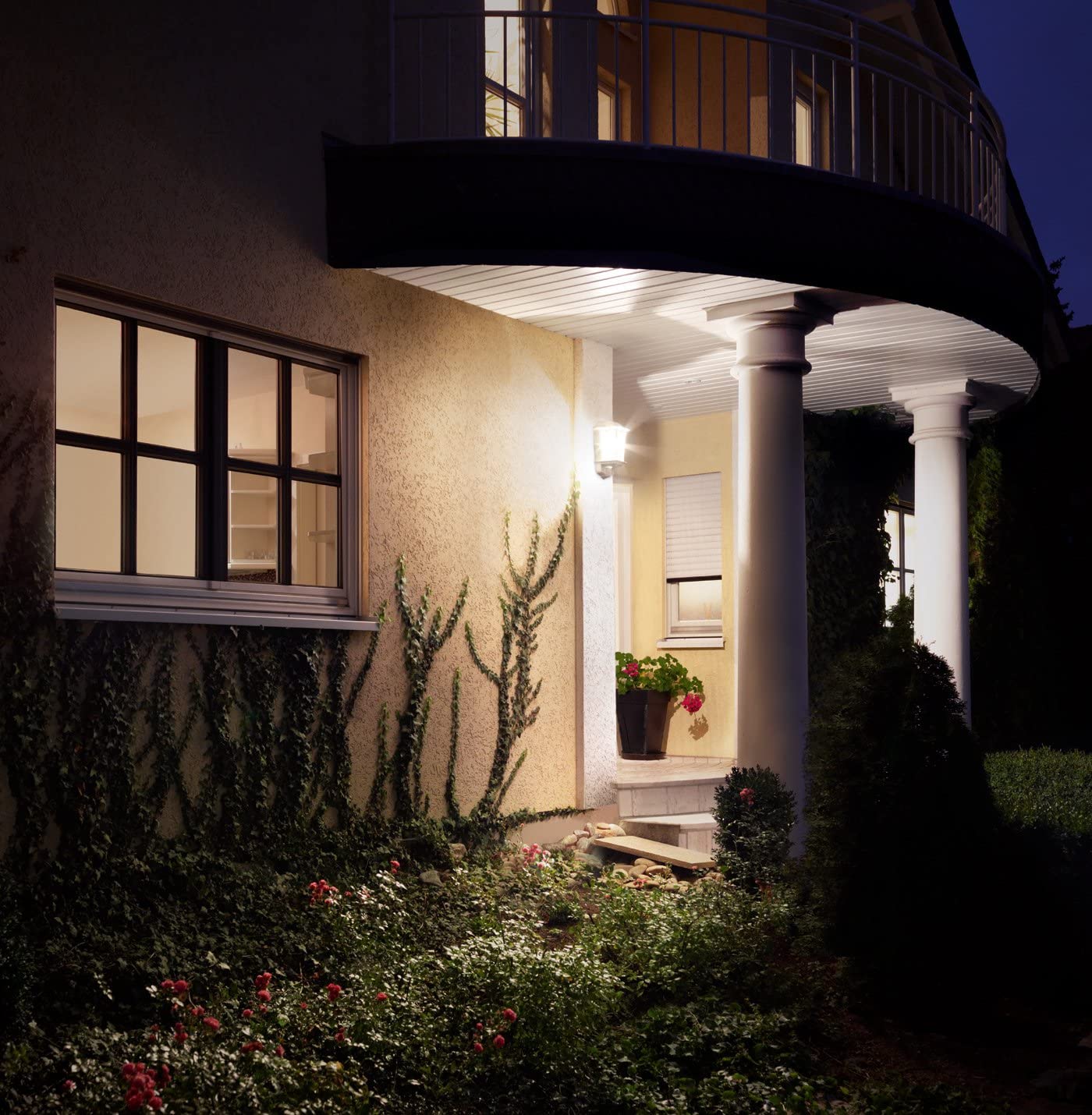 Steinel Outdoor Light L 190 S black, Max. 100 W, Wall Light, 180° Motion Sensor, 12 m Range, Soft Light Start, Aluminium - Image 3