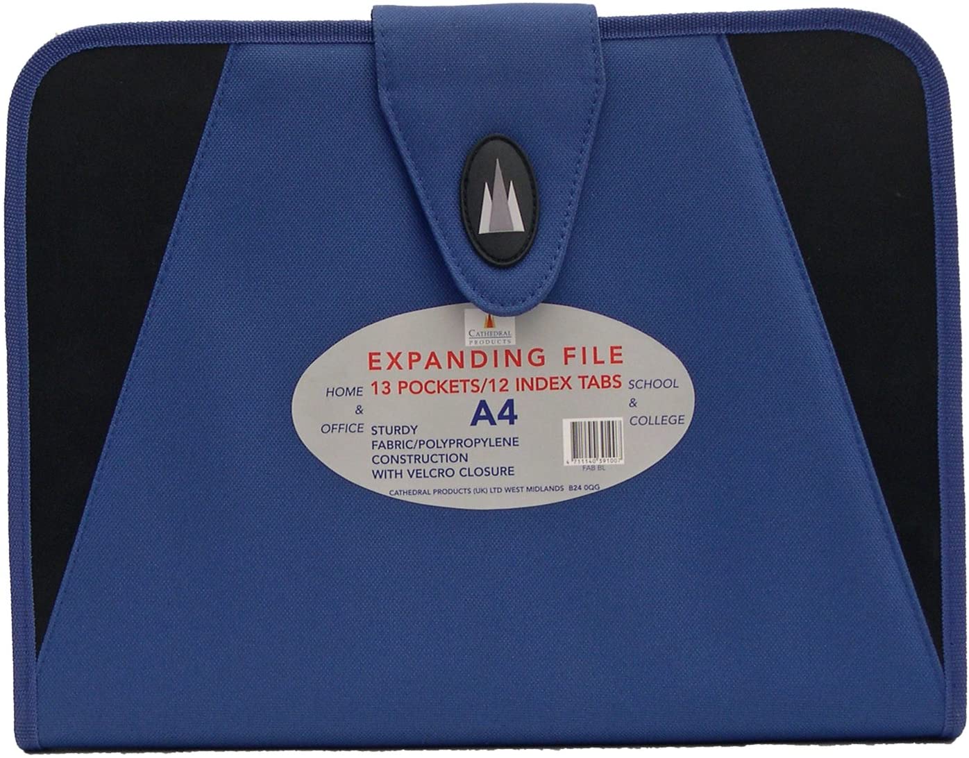 Cathedral Expanding file A4 fabric blue BigaMart