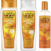 Cantu Sulphate Free Shampoo & Conditioner 12oz with Shea Butter Moisturizing Curl Activator Cream 12oz