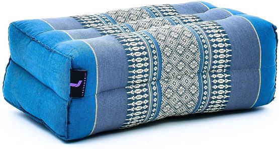LEEWADEE Yoga Block Pilates Brick Eco-Friendly Organic and Natural, 35x18x12 cm, Kapok