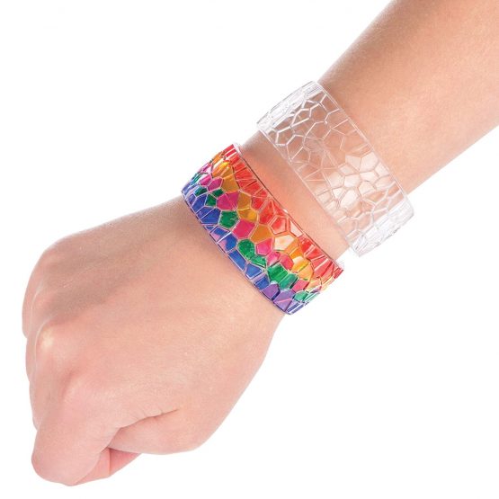 Baker Ross EK4986 Crystal Mosaic Bangles (Pack of 6), Perfect for Children to Decorate and Wear, Ideal for Home, School and Craft Groups, Assorted - Image 4