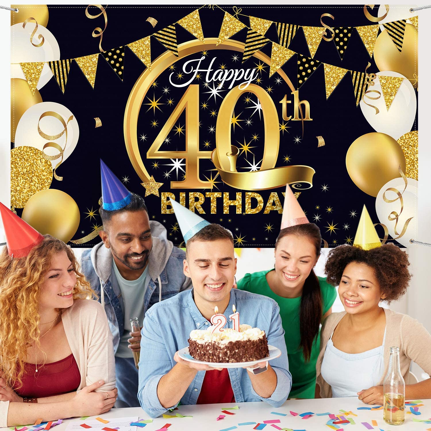Blulu 40th Birthday Party Decoration - Image 4
