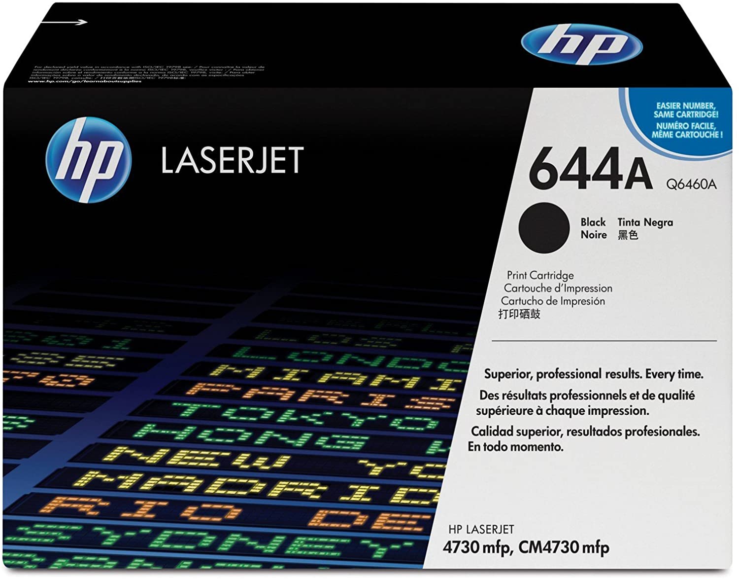 HP Q6460A 644A Original LaserJet Toner Cartridge, Black, Pack of 1, Standard
