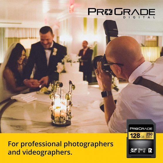 SD UHS-II 128GB Card V60 –Up to 130MB/s Write Speed and 250 MB/s Read Speed | For Professional Vloggers, Filmmakers, Photographers & Content Curators – By Prograde Digital - Image 3