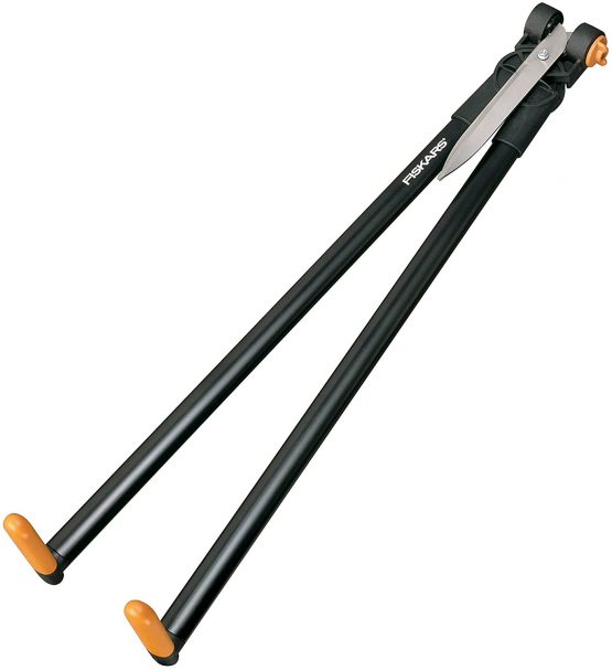 Fiskars PowerLever Grass And Hedge Shear GS53, Multifunctional hedge and lawn scissors, range up to 2.5 m, black / orange, 1001565 - Image 4