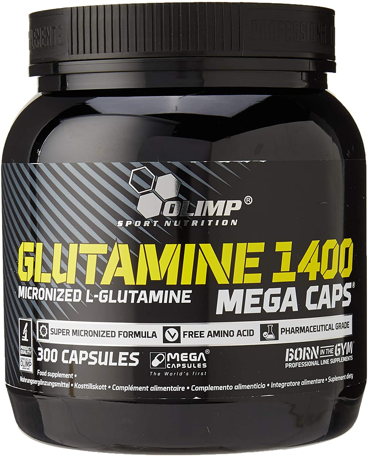 Olimp L-Glutamine 1400 Mega Caps - 300 Capsules, 300 count (Pack of 1)