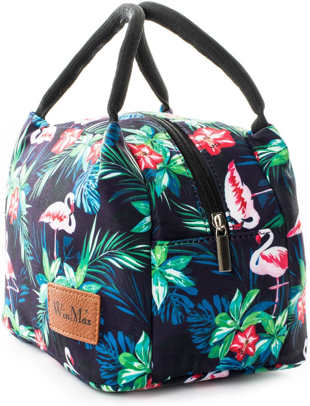 Winmax Lunch Cooler Bag, Small Insulated Lunch Box Bags, Portable and Reusable Lunch Bag for Women (Flamingo) - Image 2