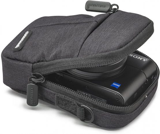 Cullmann - 90202 - MALAGA Compact 200 Camera bag for compact cameras, red - inside dimensions: 70x100x30mm - water-repellent due to 450D Rip-Stop Polyester PU coating - Image 2