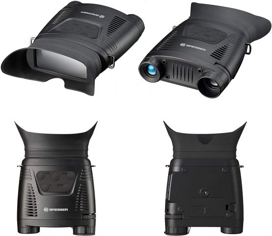 Bresser 1877491 Night Vision Digital NV Binoculars, 3x 130 m Range, Integrated Infrared Lighting and Recording Function - Image 3