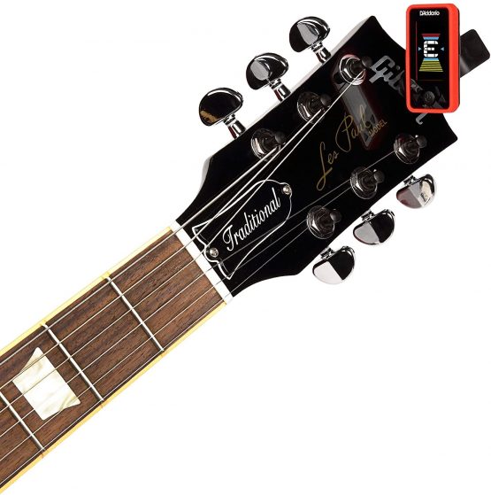 D'Addario Guitar Tuner - Eclipse Headstock Tuner - Clip On Tuner for Guitar - Great for Acoustic Guitars & Electric Guitars - Quick & Accurate Tuning - Red - Image 3