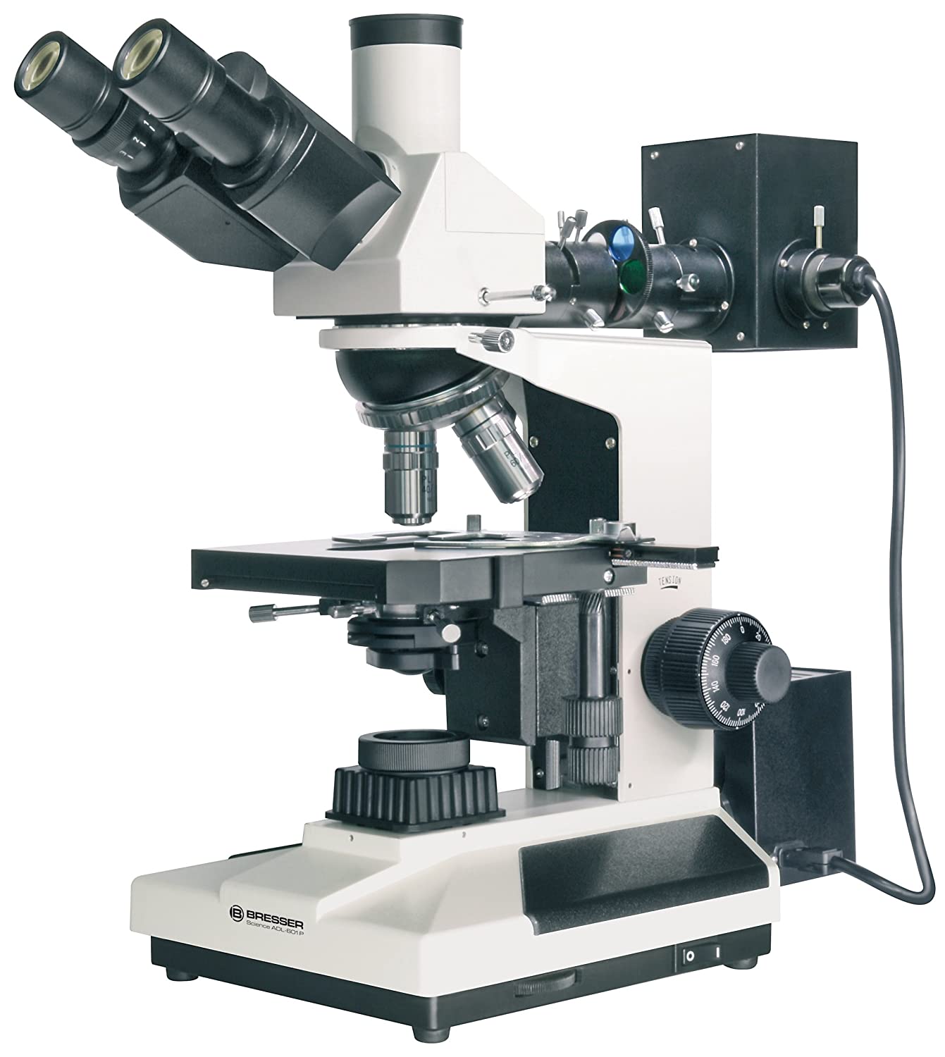 Bresser Microscope Science ADL-601P 40x-600x with trinocular head attachment, Köhler illumination, Abbe Condensor - Image 2