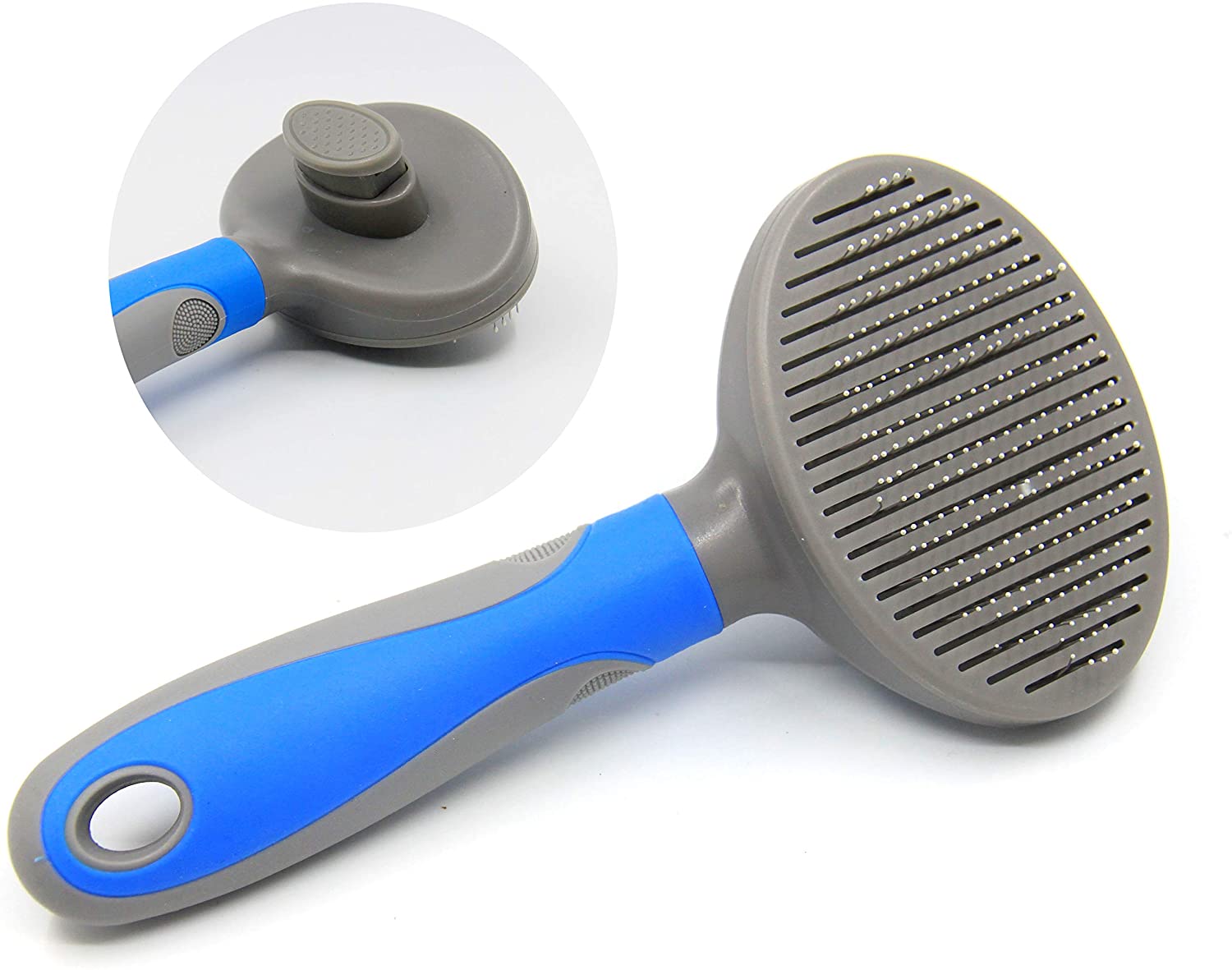 YAVO-EU Pet Hair Comb Dog Grooming Remover Pet Undercoat Rake, Professional Comb Tool Kit Pet Hair Stripping Tool Dogs and Cats (blue)