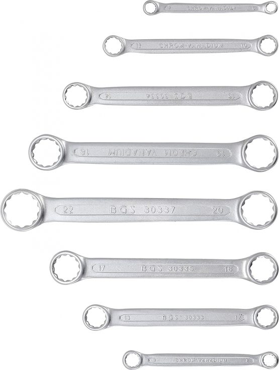 BGS 30300 | Double Ring Spanner Set | extra flat | 6-22 mm | 8 pcs. - Image 3
