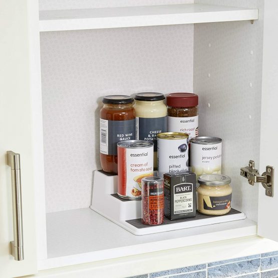 Copco Basics 3-Tier Non-Slip Kitchen Cupboard / Shelf Organiser, 26 x 23 x 8.5 cm (10" x 9" x 3.5") - Image 3