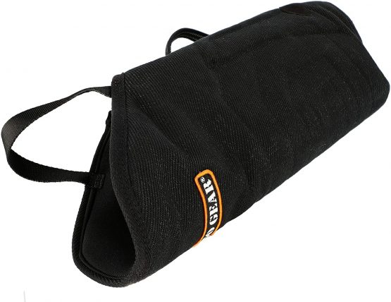Dingo Gear Short Bite Sleeve Universal Bite Guard Handmade of French Material for Dog Training Medium Hardness Black Jack S00532