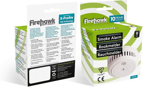 Firehawk FHB10 Long Life Smoke Alarm with 10 Year Battery - Used and recommended by UK Fire and Rescue Services - Image 3
