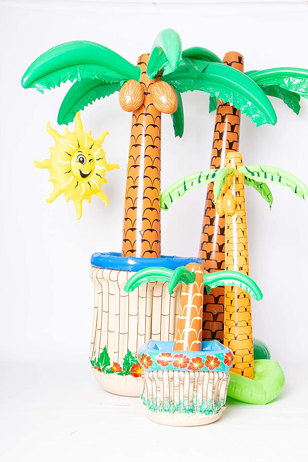 Folat - Inflatable Palm Tree Cooler - Multi Colors - 62 cm, Multicolour - Image 3