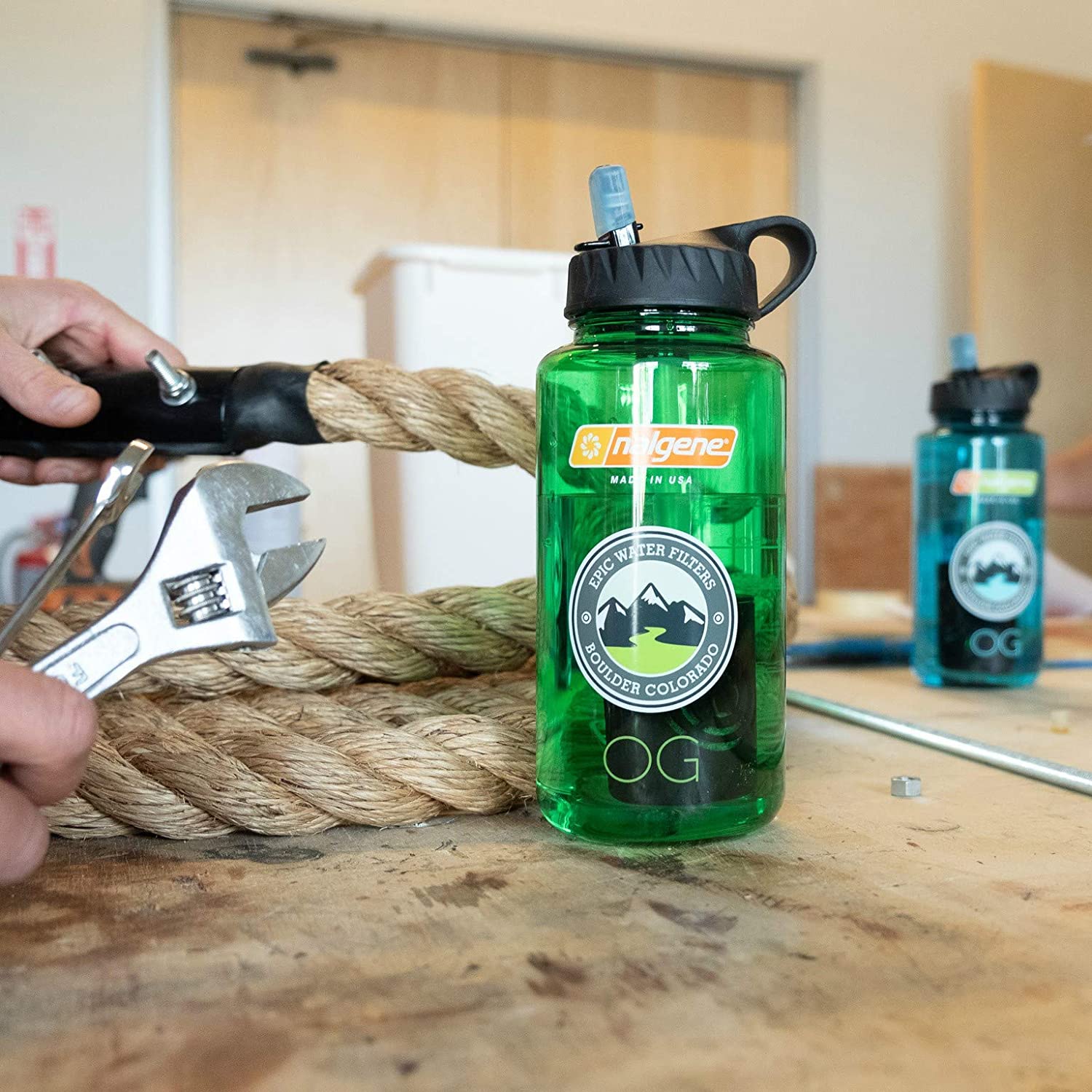 Epic Nalgene OG Water Bottle with Filter USA Made Bottle and Filter