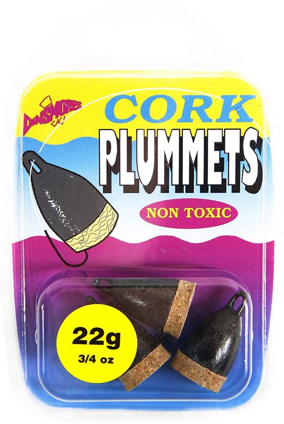 Dinsmores Non Toxic Cork Plummet Sinker - Black, 22 g